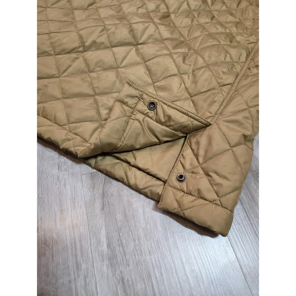 Vintage Polo Ralph Lauren Jacket Mens Medium‎ Diamond Quilted Utility Barn Snap